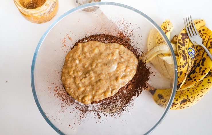 Kakao ve Muzlu Vegan Muffin