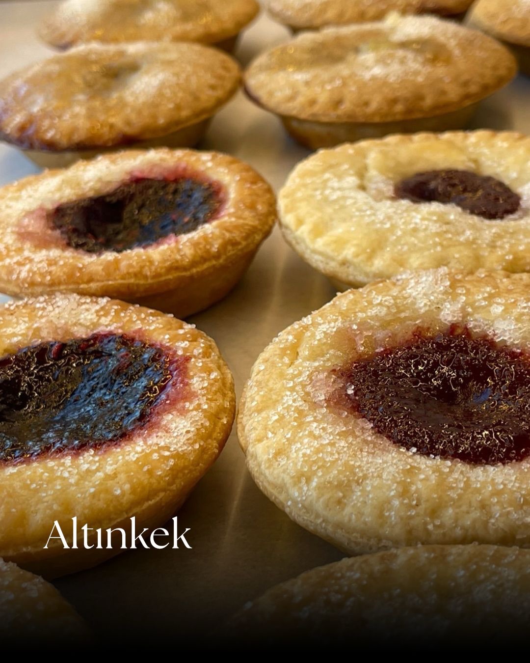 Altınkek’in meyve dolgulu küçük tartları.